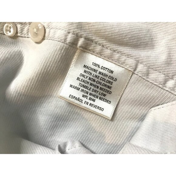 INTERNATIONAL CONCEPTS- MENS LIGHT GREY LONG SLEEVE BUTTON-DOWN SIZE X-LARGE - Picture 7 of 7